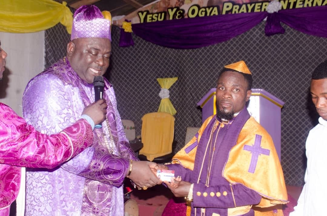Prophetic consecration ceremony at Yesu Ye Ogya Prayer International